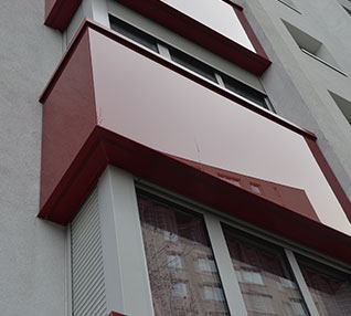 réalisation Bavettes d'appuis rouge et blanche-66-4