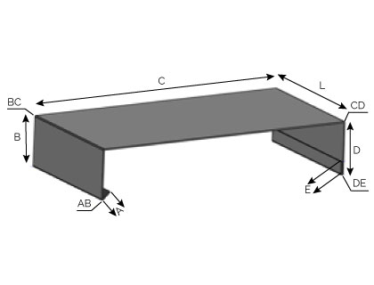 CD14 - Couvertine avec bord écrasé à coller