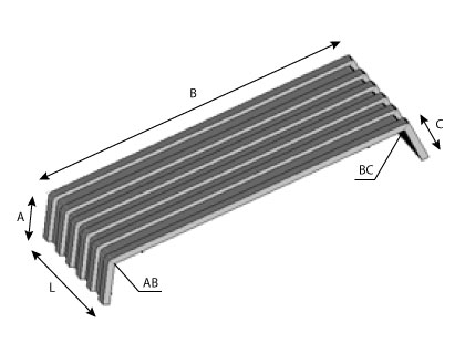 CD151 - Patte sans pente extrudée