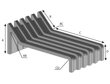 CD161 - Patte avec pente extrudée