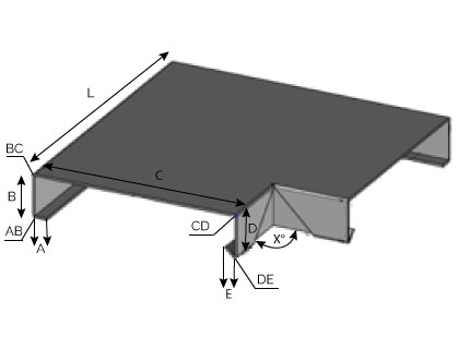 CD20 - Angle rentrant pour couvertine mécanique