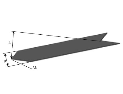 CD24 - Raccord d'angle plat pour couvertine