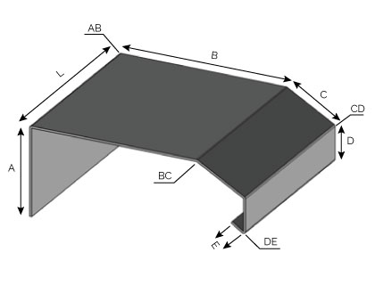 IS52 - Couronnement à double pentes à fixation verticale