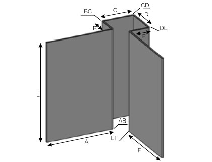 VB13 11 - Angle sortant pour bardage