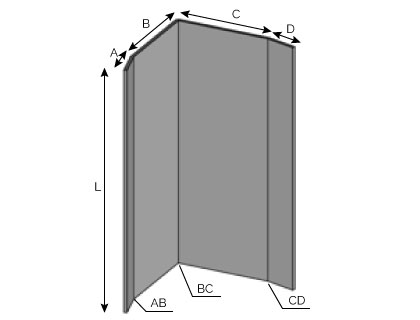 VB13 45 - Angle sortant à coller