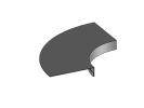 Image du produit : Couronnement cintrée convexe à fixation horizontale - IS150 1