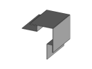 Image du produit : Angle sortant à recouvrement pour bardage - VB13 21